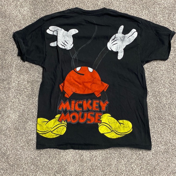 Disney Mickey Mouse Front and Back Design Men's Large Graphic T-Shirt - Picture 1 of 6